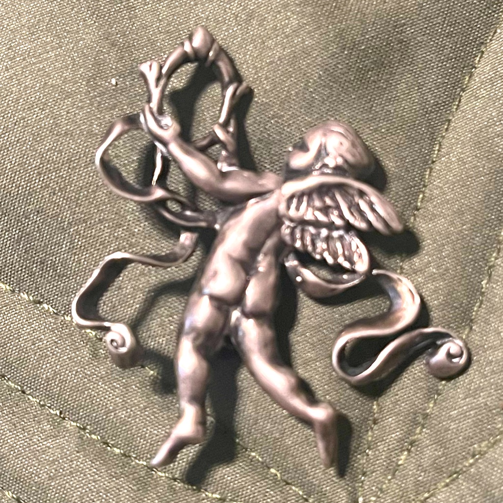 Vintage Mma Metropolitan Museum Of Art Angel Cherub Pin Brooch Pendant